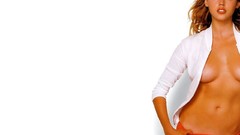 Woman white background blondes Estella Warren