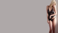 Woman white background blondes lingerie models kate upton