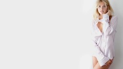 Woman white background blondes lingerie models kate upton