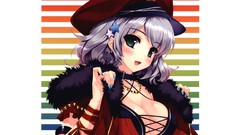 Woman white background blush anime girls short hair misaki 