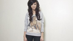 Woman white background brunettes brittany smith minimalistic 