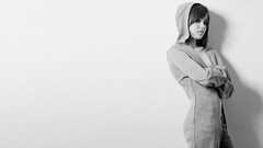 Woman white background brunettes ellen page