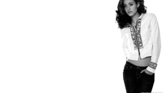 Woman white background Celebrity Actress brunettes emmy rossum 