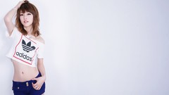 Woman white background Celebrity asians Simple Background