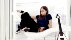 Woman white background Celebrity Avril Lavigne singers