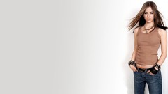 Woman white background Celebrity Avril Lavigne singers