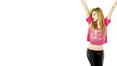 Woman white background Celebrity Avril Lavigne singers Simple 