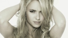 Woman white background Celebrity hayden panettiere blondes