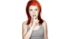 Woman white background Celebrity hayley williams singers 