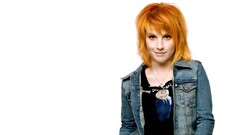 Woman white background Celebrity hayley williams singers