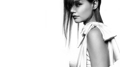 Woman white background Celebrity Katie Holmes monochrome Actress