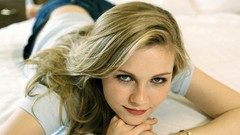 Woman white background Celebrity Kirsten Dunst faces blondes