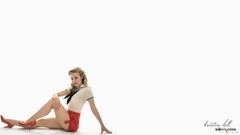 Woman white background Celebrity Kristen Bell Actress models