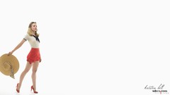 Woman white background Celebrity Kristen Bell Actress models