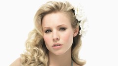 Woman white background Celebrity Kristen Bell faces Actress 