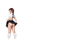 Woman white background drawings soft shading