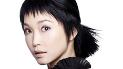 Woman white background faces Actress asians brunettes singers 