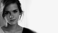 Woman white background faces Actress emma watson