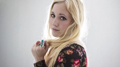 Woman white background faces blondes minimalistic amateurs