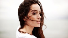 Woman white background faces brunettes Taylor McCutchan