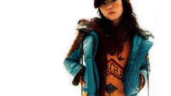 Woman white background hats Celebrity coat Actress asians black 