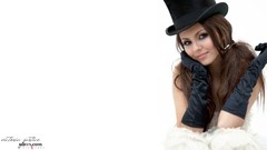 Woman white background hats victoria justice brunettes models
