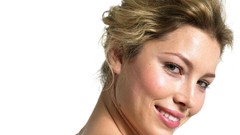 Woman white background Jessica Biel blondes models