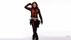 Woman white background Jessica Biel models