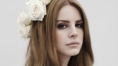 Woman white background lana del rey singers