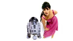 Woman white background lily allen r2d2