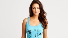 Woman white background lingerie brunettes models lauren budd La 