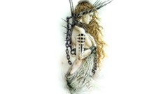 Woman white background luis royo