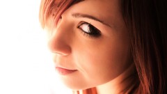 Woman white background models redheads Ariel Rebel