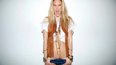 Woman white background navel Shorts Celebrity Actress brunettes 