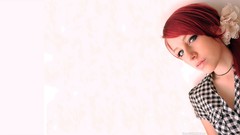 Woman white background redheads Sofia Wilhelmina