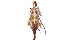 Woman white background short hair artwork fantasy art Simple 