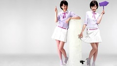 Woman white background socks Celebrity Actress asians short 