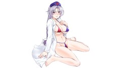 Woman white background touhou yagokoro eirin video games Simple 