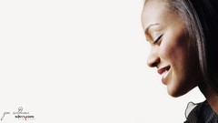 Woman white background zoe saldana