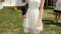 Woman white dress emma watson