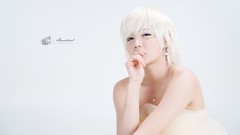 Woman white hair asians models Korean Han Ga Eun