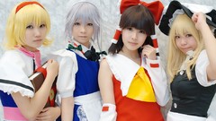 Woman white hair blondes asians brunettes maids witches bangs 