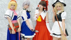 Woman white hair blondes asians brunettes maids witches bangs 