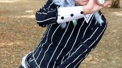 Woman white hair maids bangs touhou izayoi sakuya cosplay hair 