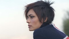 Woman widescreen Actress brunettes short hair shannyn sossamon
