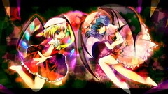 Woman widescreen anime girls remilia scarlet touhou flandre 