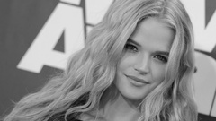 Woman Wilde monochrome blondes Gabriella Wilde