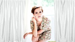 Woman window faces Actress brunettes emma watson
