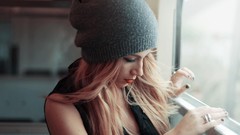 Woman windows blondes models