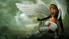 Woman wings angels artwork upscaled